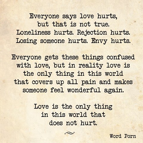 Love doesn't hurt