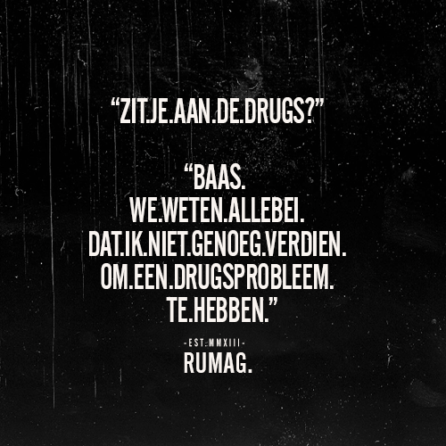 Aan de drugs