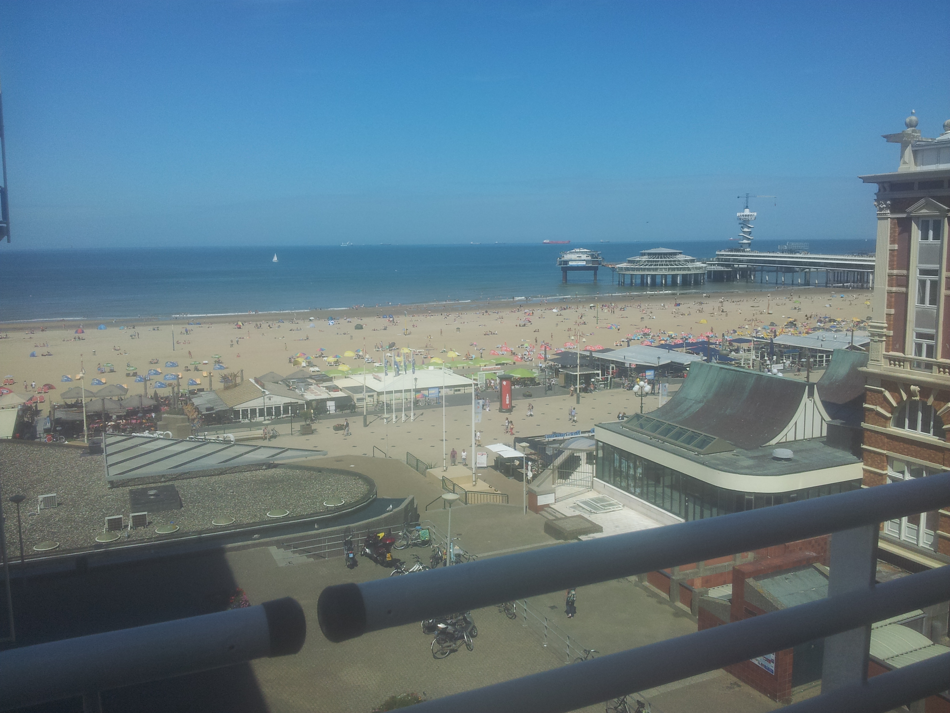 Uitzicht vanaf het balkon